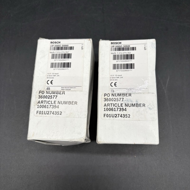 Bosch LVF-5005C-S0940 5MP CS-Mount 9-40mm Varifocal Lens Lot of 2 New