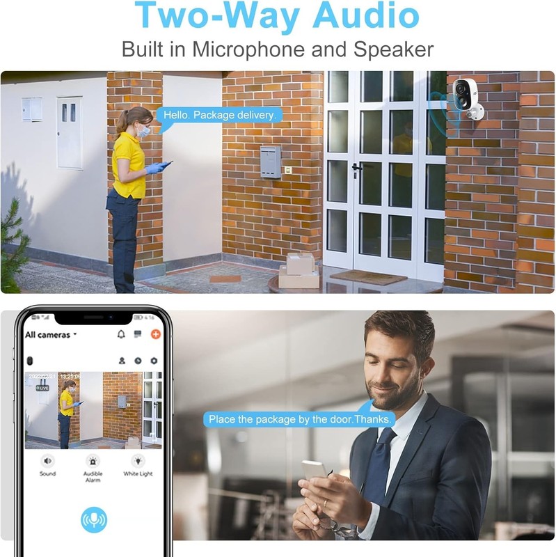 Waterproof Wireless Security Camera - 2K HD Night Vision, Easy Installation gallery
