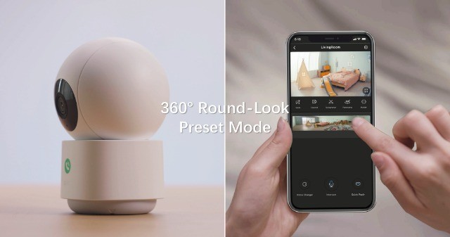 2K Indoor Security Camera, 360° Baby Monitor & Pet Cam, Wi-Fi, Night Vision, Mot gallery