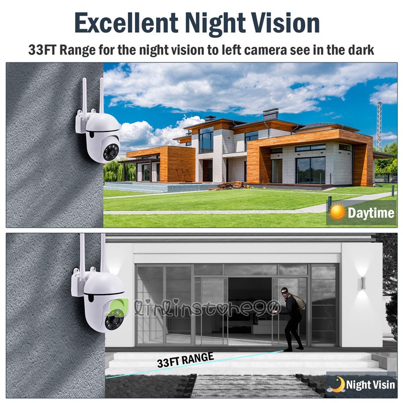 Outdoor WiFi 1080P Cameras for Home Security 360° View & 2-Way Audio Cameras gallery