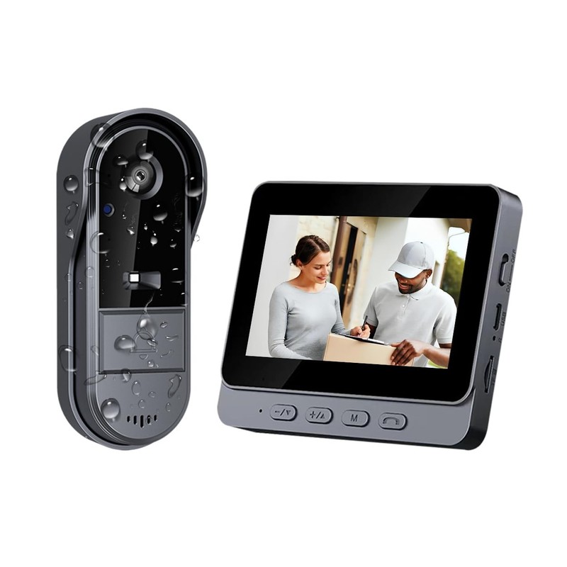 Doorbell Camera Wireless No Subscription 1080P, Waterproof Door Bell Camera w…