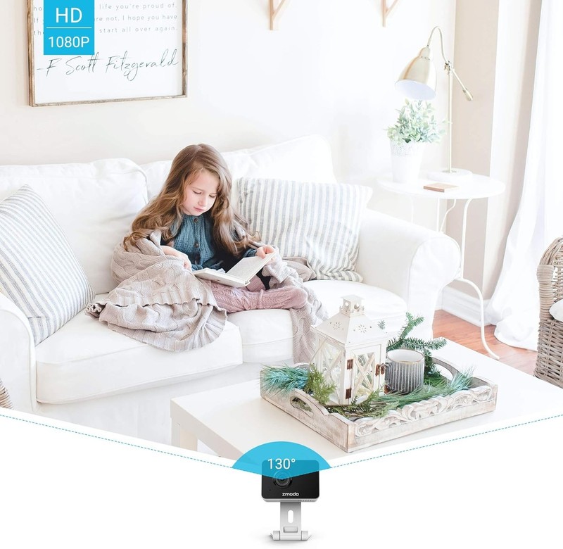 Smart 1080p Mini WiFi Camera with AI Motion Detection & Two-Way Audio - 2 Pack gallery