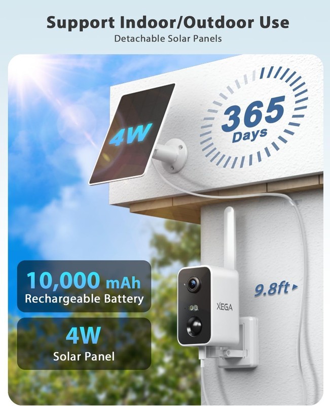 4G LTE Cellular Security Camera No WiFi Solar Outdoor Night Vision With SIM Card gallery