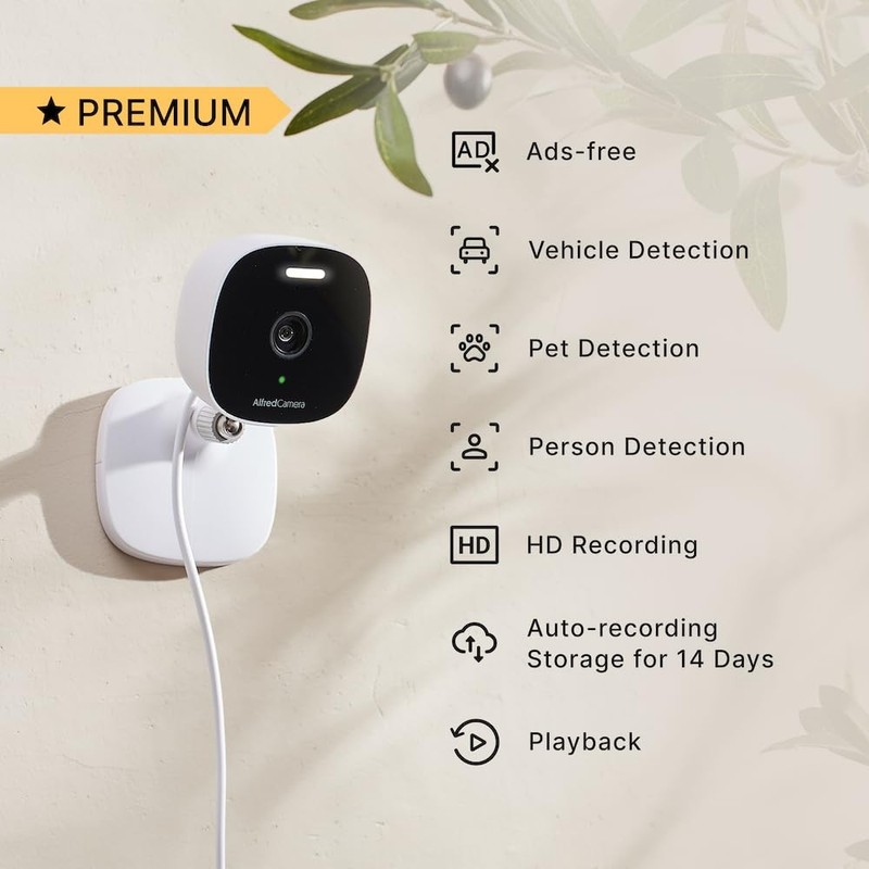 AlfredCam Plus 2 Home 2.5K, WiFi 2.4 & 5GHz, Indoor/Outdoor, IP65 Waterproof,... gallery