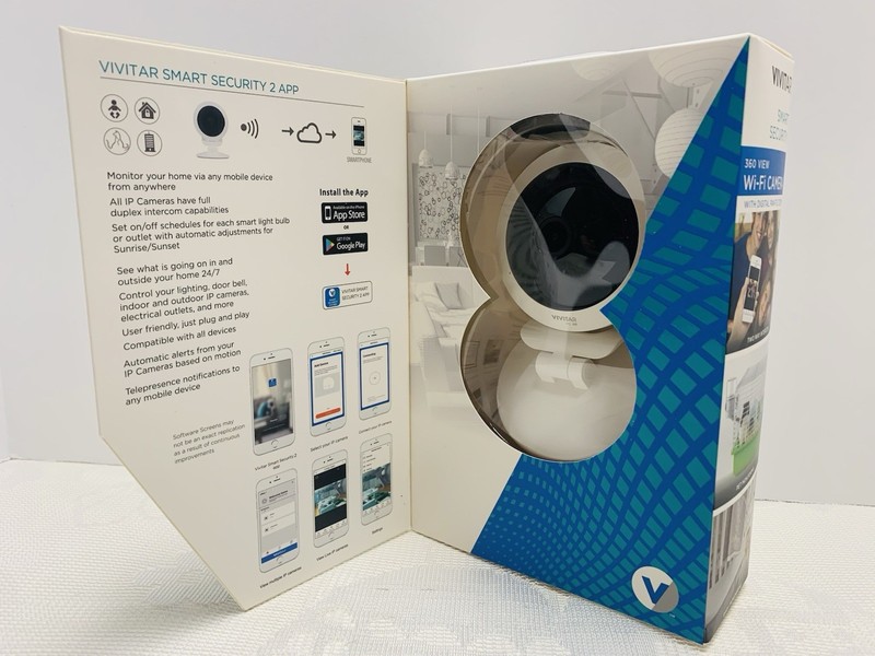 360 Wide Angle View Smart Home 1080p HD NEW Security Camera Vivitar IPC117 Wi-Fi gallery