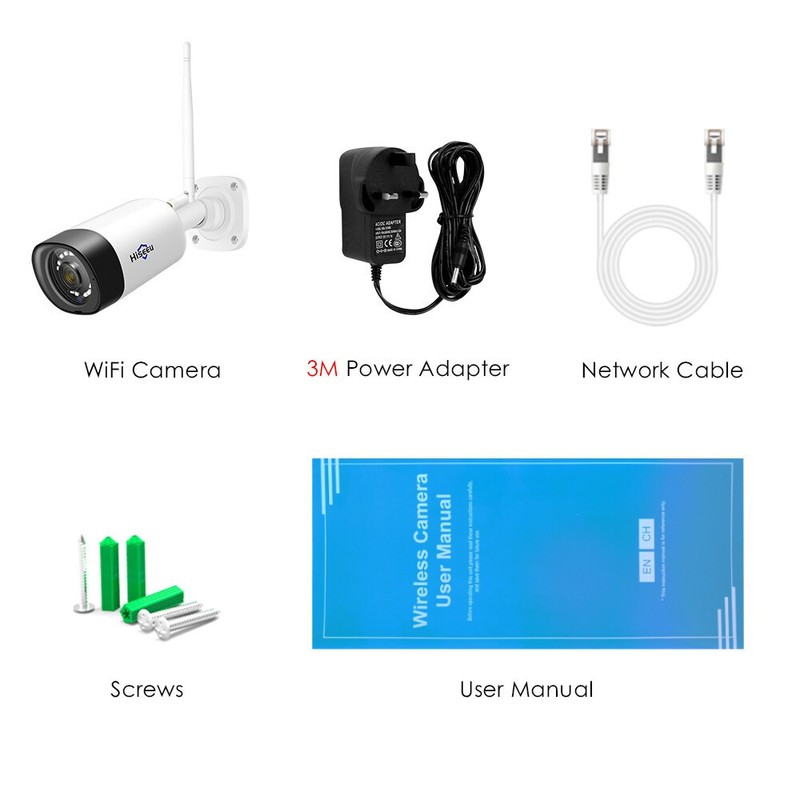 Hiseeu 5MP WIFI IP Wireless Security Camera Outdoor CCTV 5MP Smart Home Camera gallery