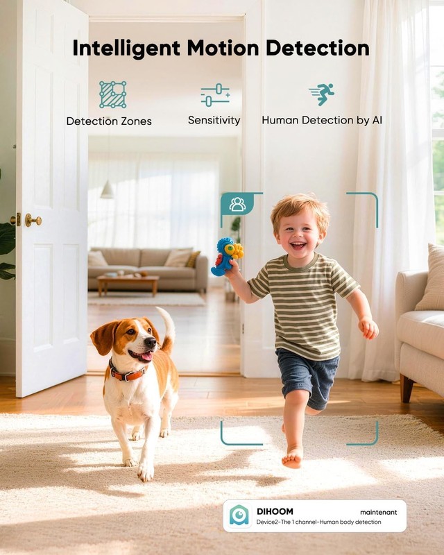 Indoor Camera Wireless, Pet Camera Indoor with Phone App, 2.5K 4MP Home Camer... gallery