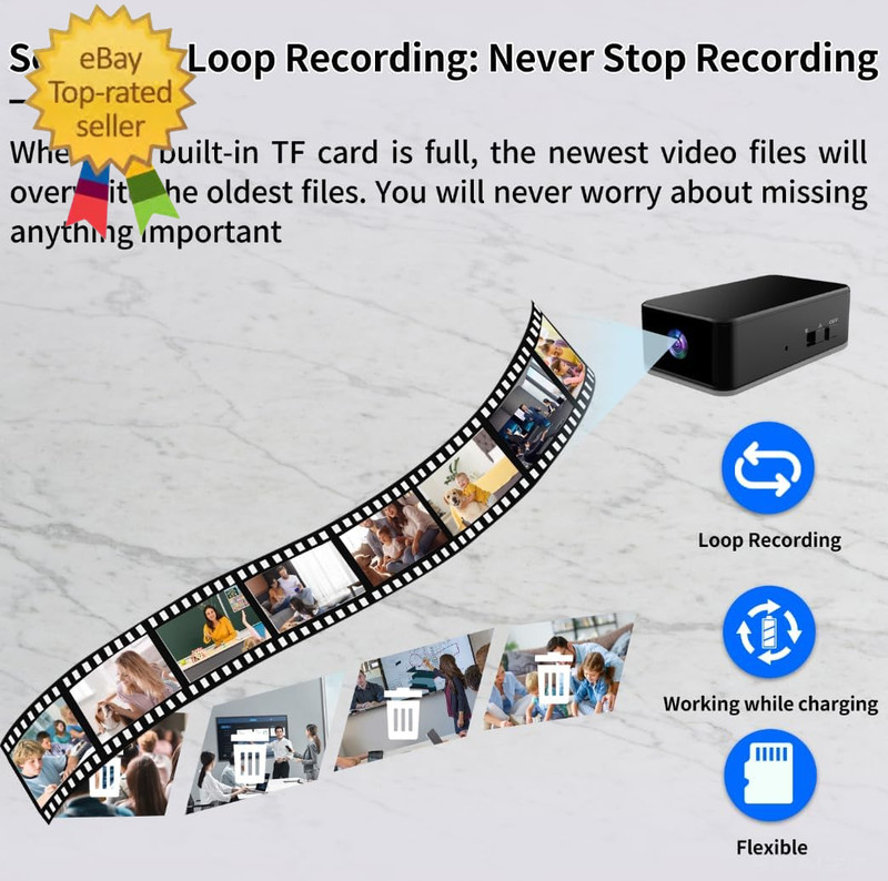 Mini Camera 1080P HD - No Wifi Camera - Portable Tiny Video Recorder with Record gallery