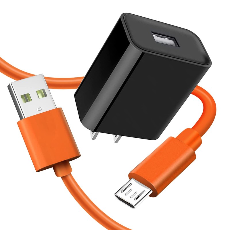 Replacement Fast Wall Charger Charging Cable Power Cord Wire Orange