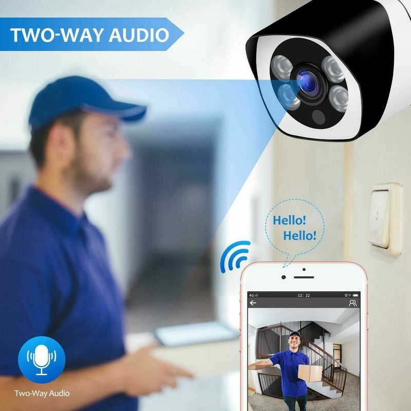 WiFi Outdoor Security Camera 1080P, 110°Wide Angle, Two-Way Audio, Motion Detect gallery