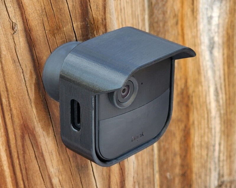 Blink Outdoor Camera 4th Gen Amazon v4 Rain Canopy Shroud Hood Black 2 Pack