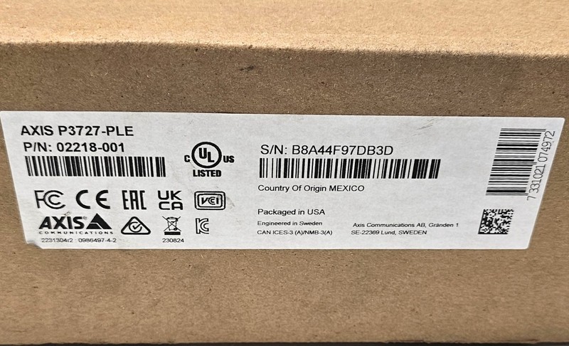 New Axis P3727-PLE 02218-001 8MP Outdoor IR 360° 4-Sensor IP PoE Network Camera gallery