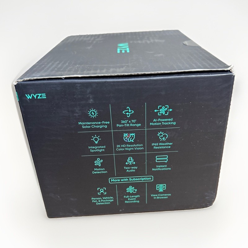 Wyze Solar Cam Pan 2 Pack 2K Battery Security Cameras w/ Solar Panels /New gallery