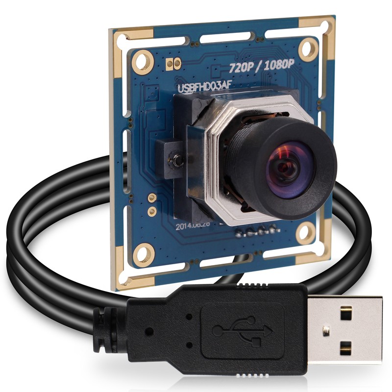 2MP 30fps Autofocus USB Camera Module w/ 100 Degree No Distortion Lens HD Webcam