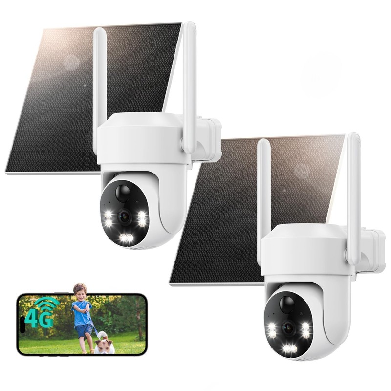 4G LTE Cellular Wireless, No WiFi Outdoor, Solar Powered, Built-in SIM Card, …