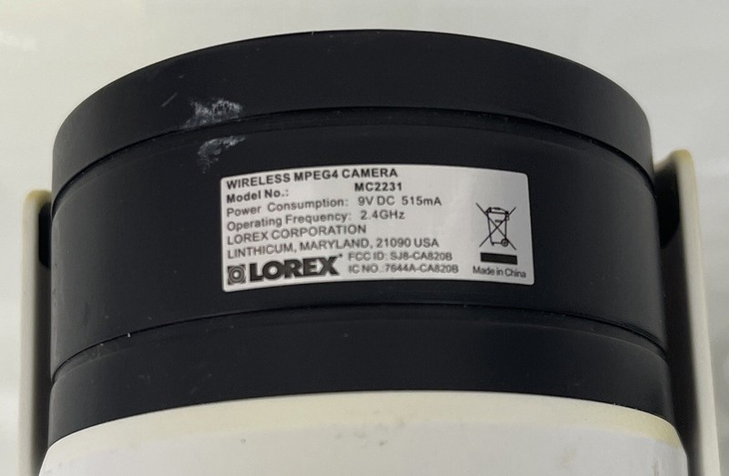 Lorex MC2232 MPEG4 Wireless Video Security Camera W/O Adapter (U-)) gallery