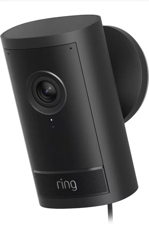 Ring Outdoor Cam Pro 4K Retinal Plug‑In Security Camera Wide Angle Black -NEW gallery