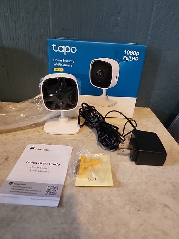 Tp-Link Tapo C100 Home Security Wi-Fi Camera, 1080P Full HD-open box