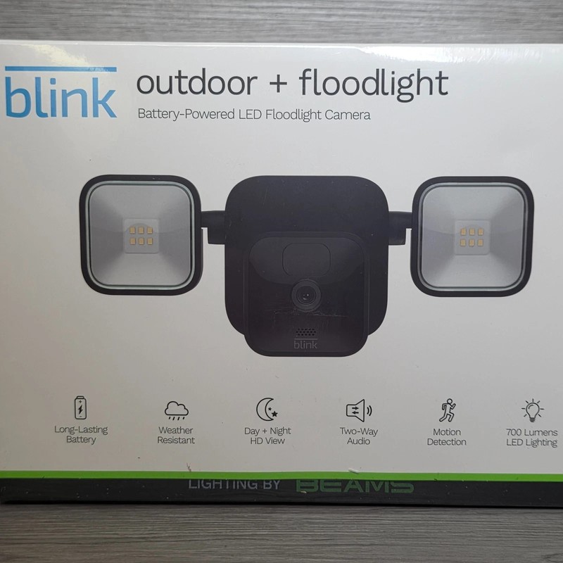 Blink Outdoor Floodlight LED Smart Security Camera Battery B094YXVVRF New SEALED gallery