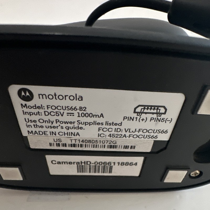 Motorola FOCUS66-B2 HD Wi-Fi Indoor IP/Network Surveillance Camera Black gallery
