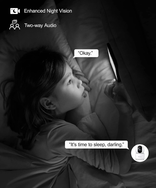 Smart 2K Indoor Security Camera - Motion Detection, Storage & Alexa Compatible gallery