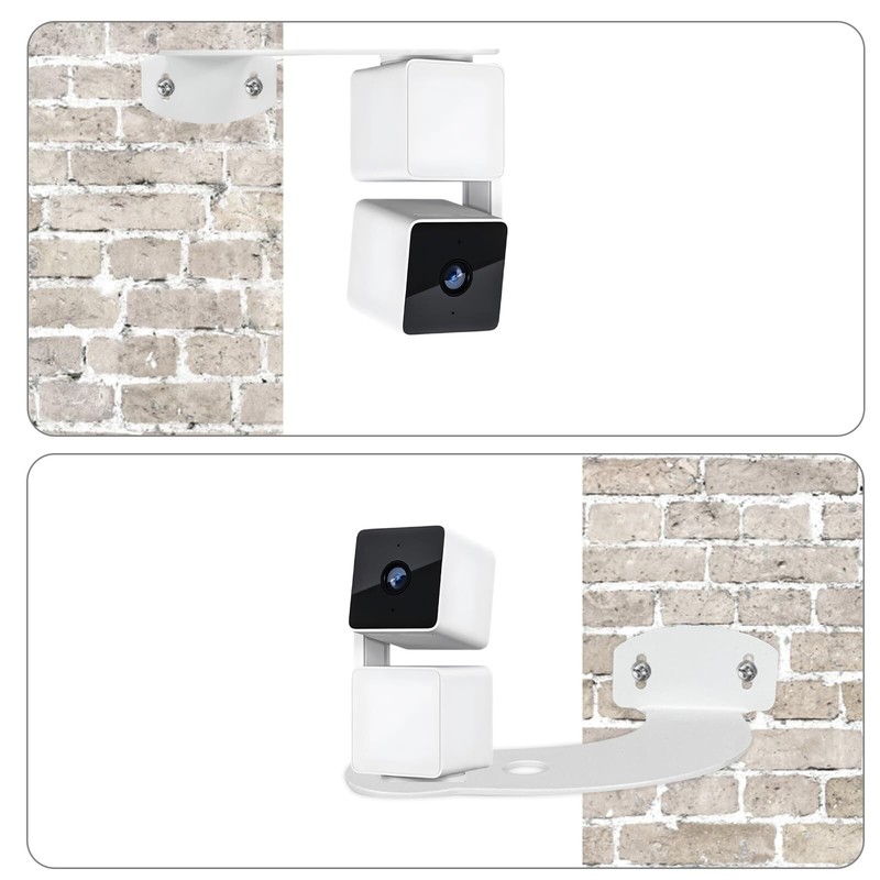 2pack Metal Corner Wall Mount Bracket Compatible With Wyze Cam Pan V3/v2 & Wyze gallery