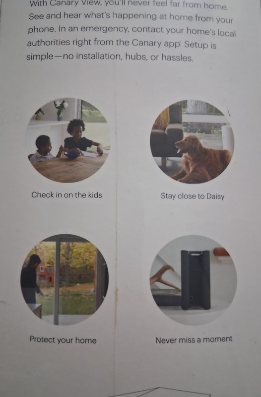 Canary View Indoor 1080p Wi-Fi Home Security Camera Black New Sealed gallery