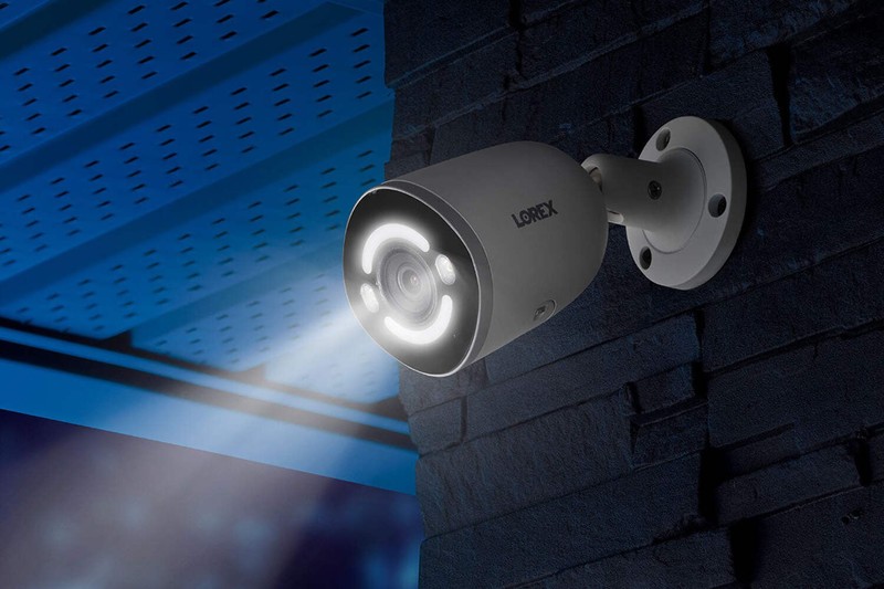 Lorex 4K Smart Security Lighting Bullet PoE IP Wired Cameras (4-pack, Open Box) gallery