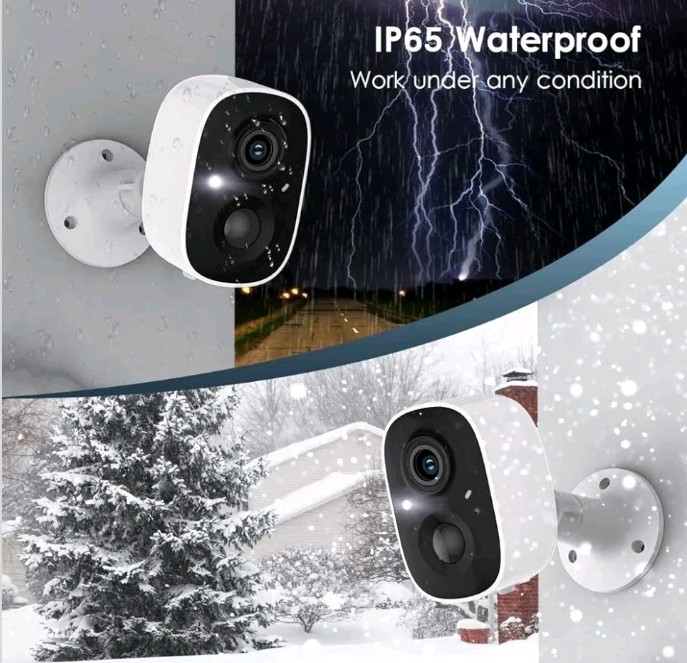 2 GMK Security Cameras Wireless Outdoor 2K Color Night Vision AI Motion Detect gallery