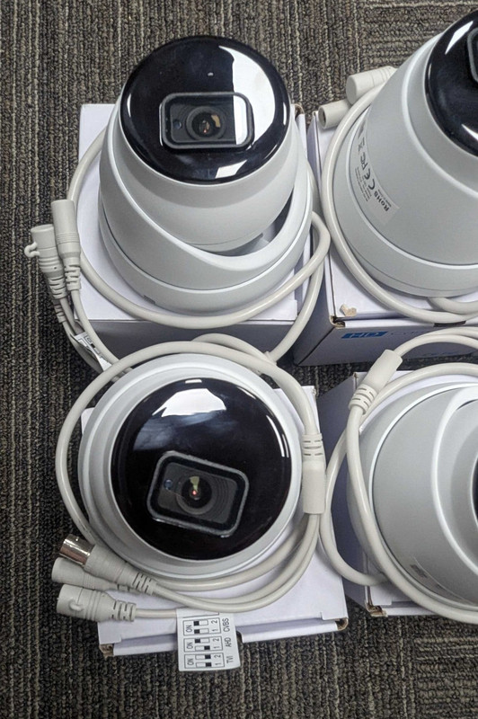 8MP 4K HD Analog TVI CVI AHD Turret Camera 2.8mm Lot of 8x -TESTED WORKING! READ gallery