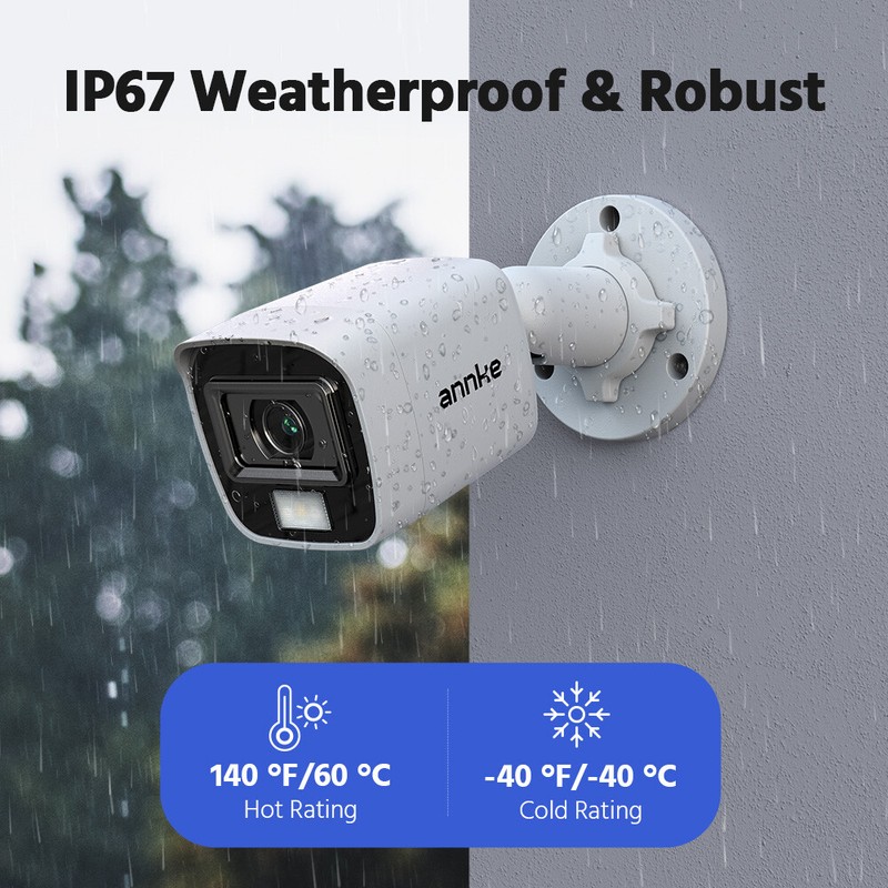 ANNKE 1080P Security 2MP Camera CCTV Surveillance System Outdoor AI Color Night gallery
