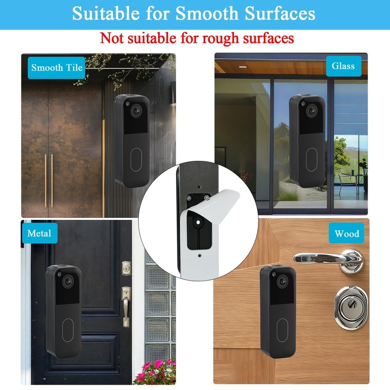No Drill Doorbell Mount Compatible with Blink Video Doorbell (2025 2nd Gen),B... gallery