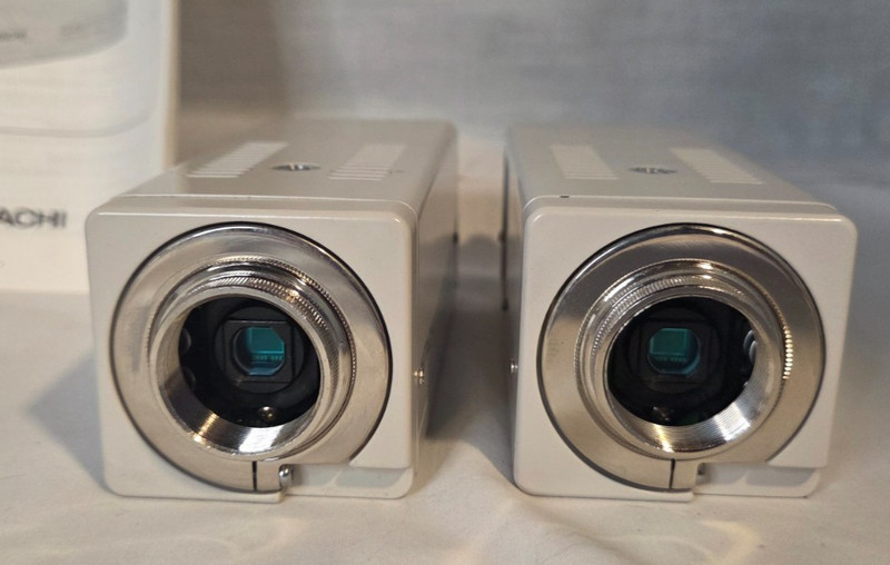 Lot of 2 Hitachi VK-C370 Color Video Camera CCTV Vintage Japan w/ Manual gallery