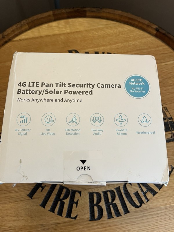 4G LTE Pan Tilt Solar Security Camera – Battery Powered, HD Video
