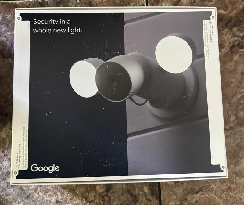 Google Nest Cam With Floodlight - Wired Outdoor Smart Home Security Camera gallery