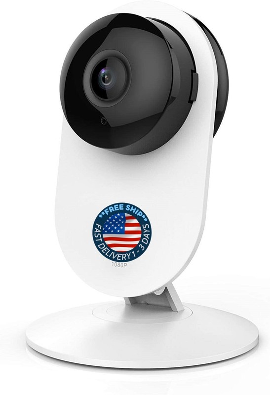 Camara De Seguridad Para El Hogar Monitor De Bebe, 1080P Wifi Smart Wireless New