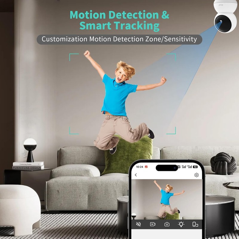🔥Security Camera 5MP 5G & 2.4G WiFi 360° Pan 3K Human Pet Motion Det BNWT🔥 gallery
