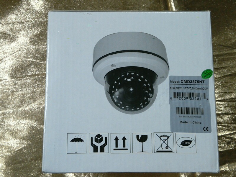 R-Tech Model CMD3375NT DC 12V Security Dome Camera gallery