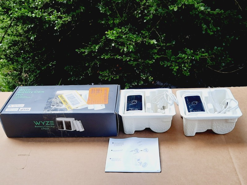 Wyze Battery Cam Pro 2-Pack, Wireless Outdoor Home Security Camera NOT TESTED