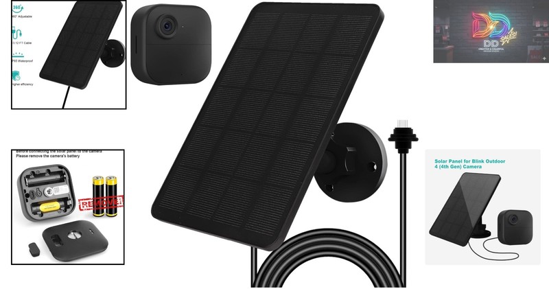High-Efficiency 4W Solar Panel for Blink Outdoor Cameras gallery