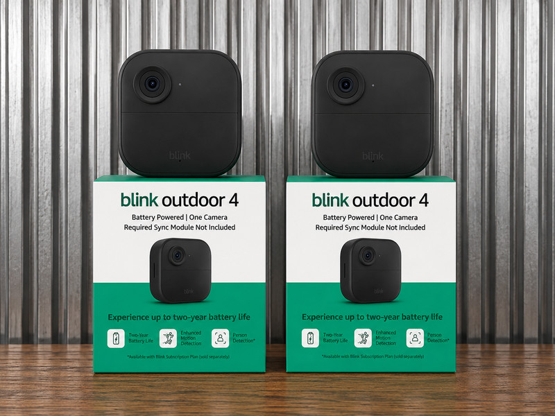 2 Pack – Blink Outdoor 4 (4th Gen) Wire-Free Smart Security Add On Camera – NEW
