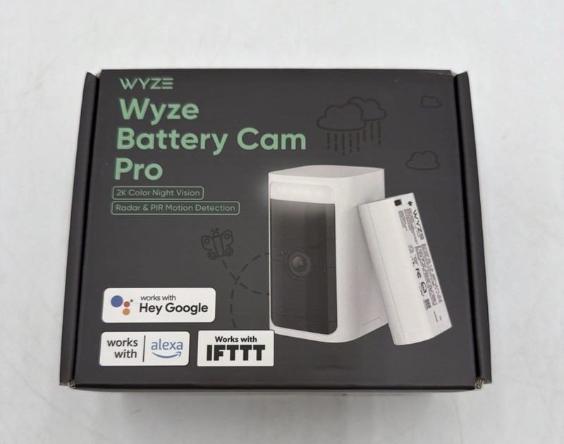 WYZE Battery Cam PRO 2k Security Outdoor/indoor Camera - White - NEW SEALED gallery
