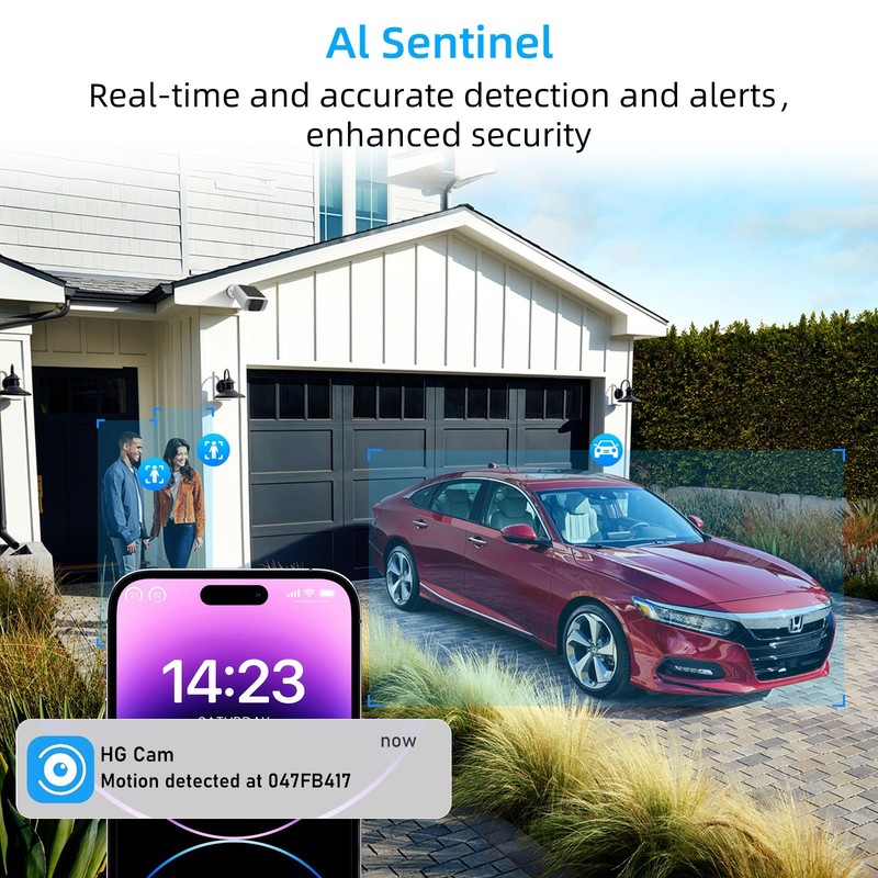 Solar Security Camera 2K Wi-Fi Wireless Outdoor 4Pack lot Battery PoweredOutdoor gallery