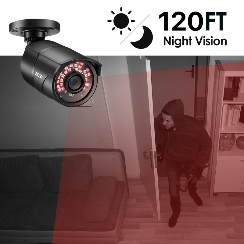 ZOSI 1080P Lite H.265+ 16CH Security Camera System with 2TB HDD Night Vision gallery