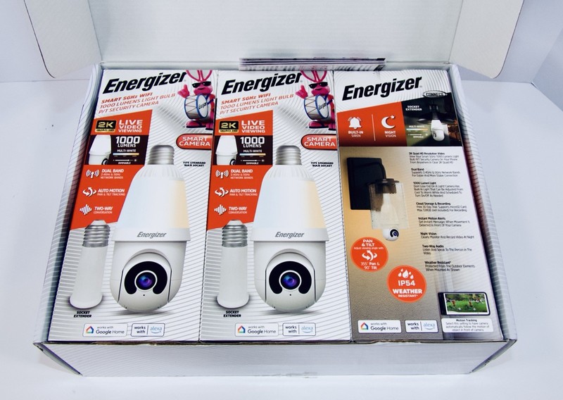 Energizer Smart 5GHz WIFI Indoor/Outdoor Socket P/T Camera 3 Pack gallery