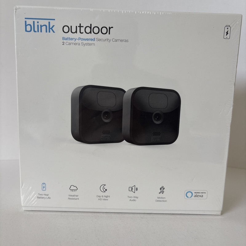 Blink Outdoor 3rd Gen 2-Camera Wireless Security System Sync Module 2 Sealed