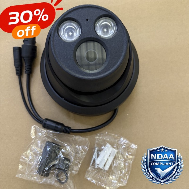 Vikylin 4K 8MP IR30M Turret IP Camera MIC CCTV Security Indoor NDAA compliant US