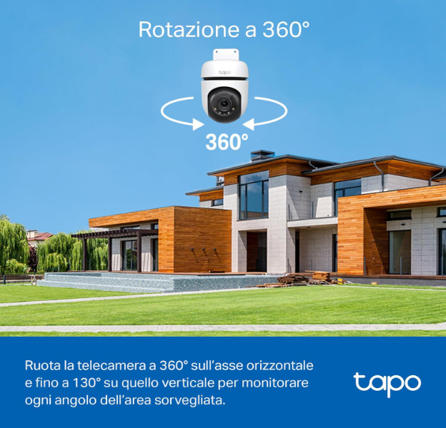 TP-Link Tapo C510W Outdoor WiFi Camera 2K 360° IP65 Night Vision Colors gallery