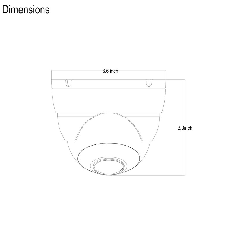 2MP Dome TVI AHD CCTV Surveillance Security Camera, 2.8mm 100° Wide Viewing A... gallery