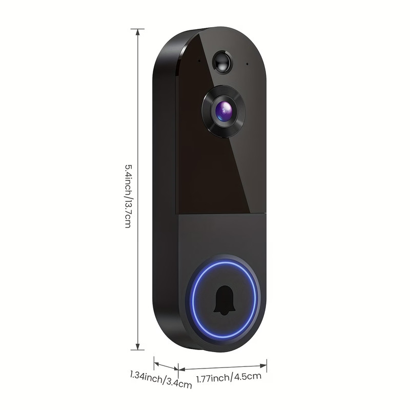 New Video Doorbell 1080p HD Camera WI-FI Night Vision Motion Detection Wireless